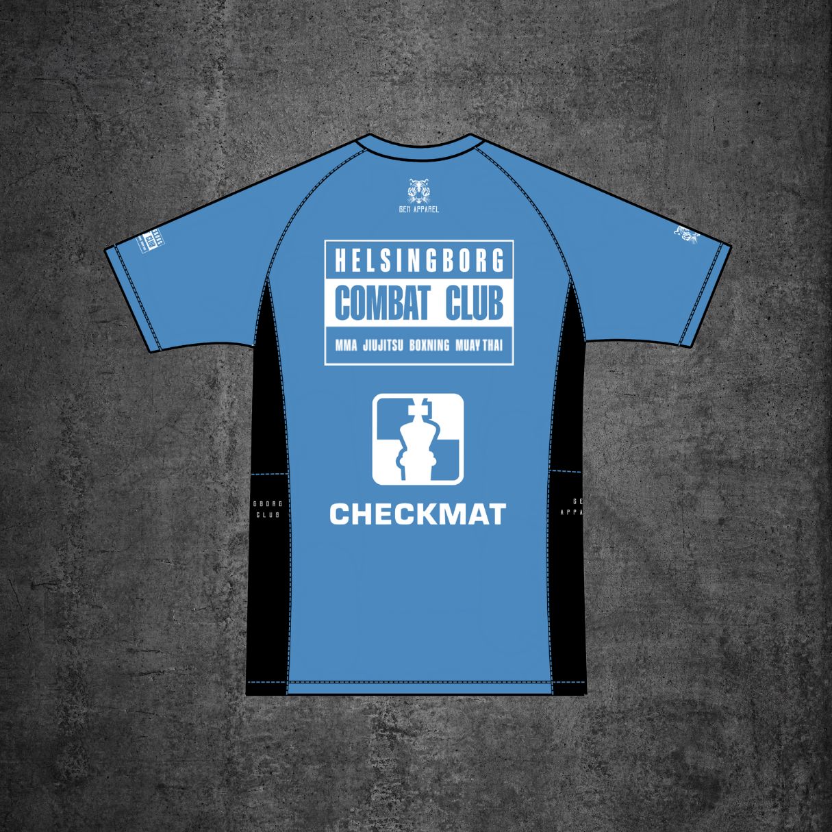 Blue Competition Rashguard - Gen Apparel X Helsingborg Combat Club