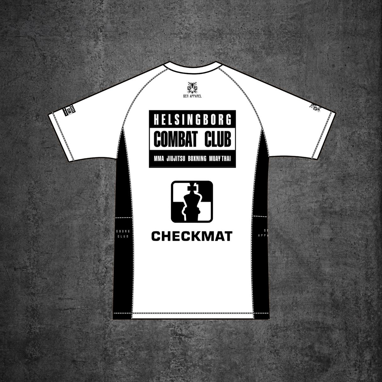 White Competition Rashguard - Gen Apparel X Helsingborg Combat Club