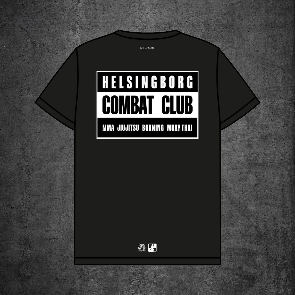 Black Combat Club Street T-Shirt - Gen Apparel X Helsingborg Combat Club