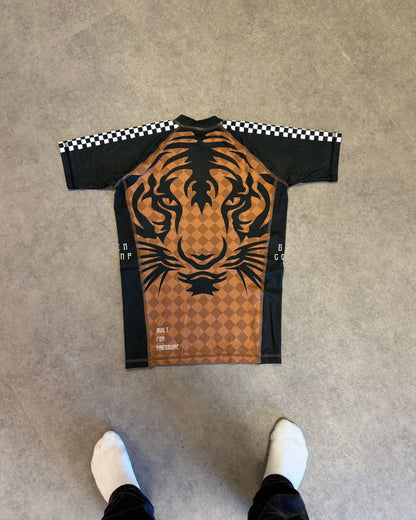 Chess Rashguard - Brown