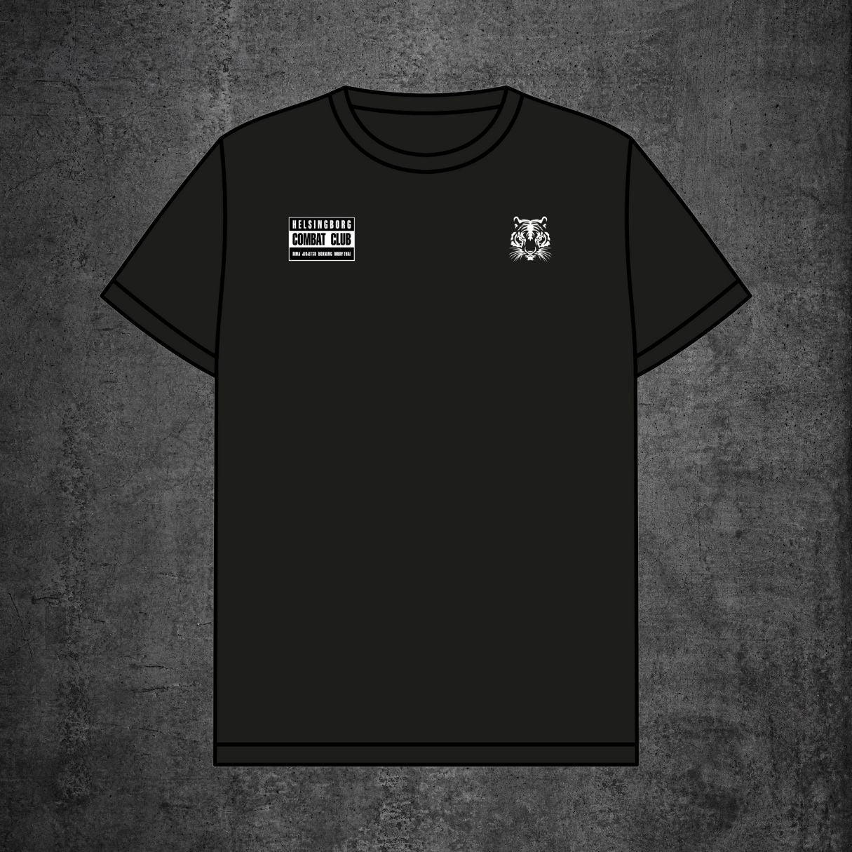 Black Combat Club Street T-Shirt - Gen Apparel X Helsingborg Combat Club